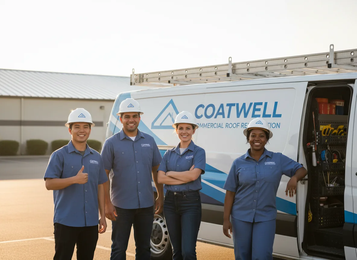 Commercial roof coating company in Kincaid, KS